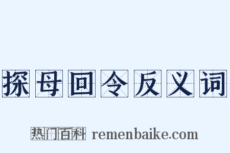 探母回令反义词是什么意思的图片